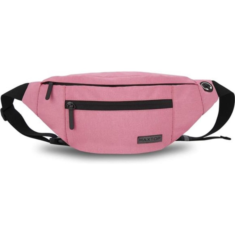 Large Crossbody Fanny Pack with 4-Zipper Pockets Gym Sports Festival Workout